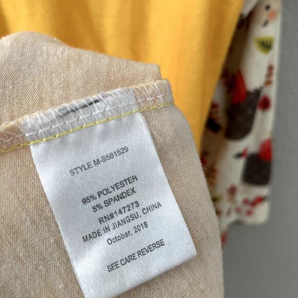 Sunshine Swing Hedgehog Apple Dress - Yellow - 10 - Picture 5 of 5